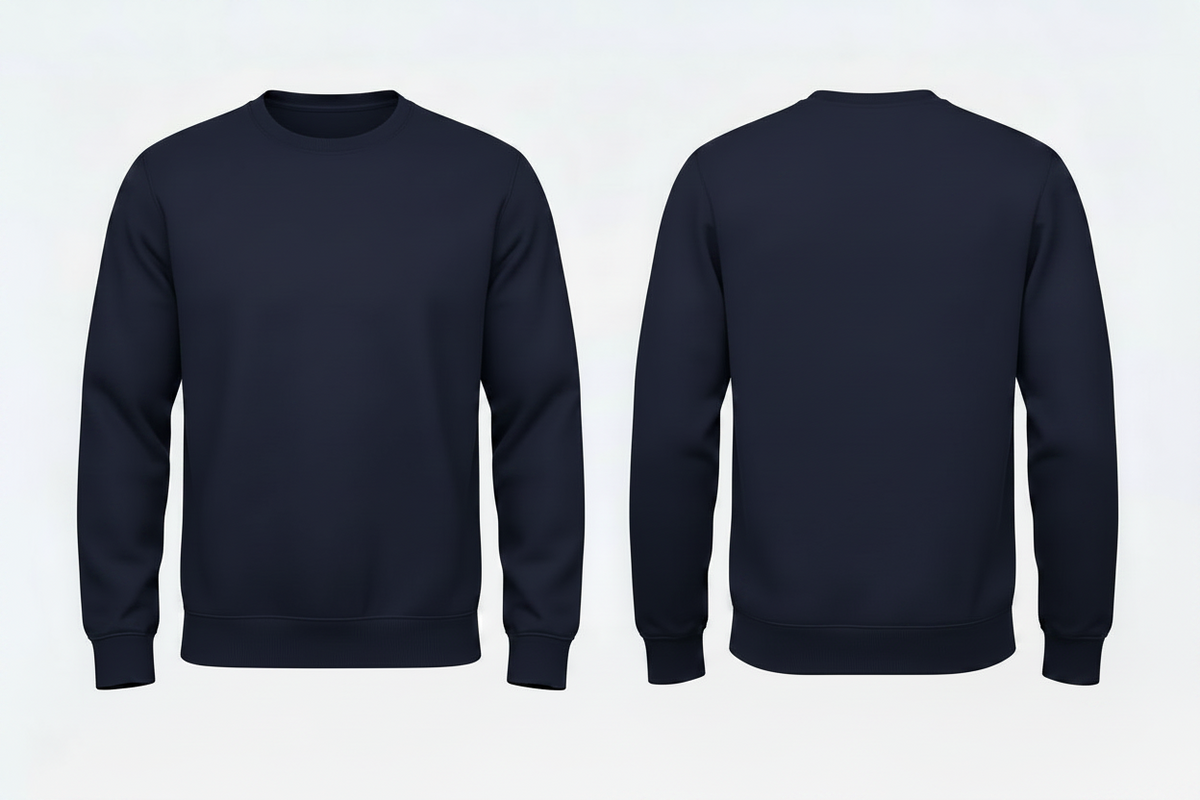 Heren sweatshirt schilders & stukadoors borduren marine - B&C ID202