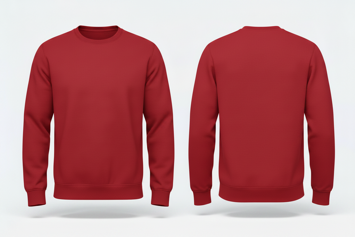 Heren sweatshirt schilders & stukadoors borduren rood - B&C ID202