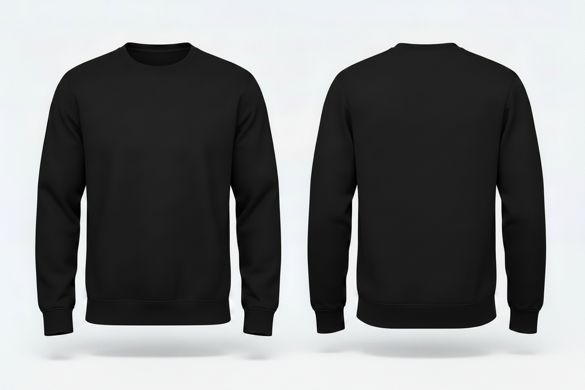 Heren sweatshirt schilders & stukadoors borduren zwart - B&C ID202