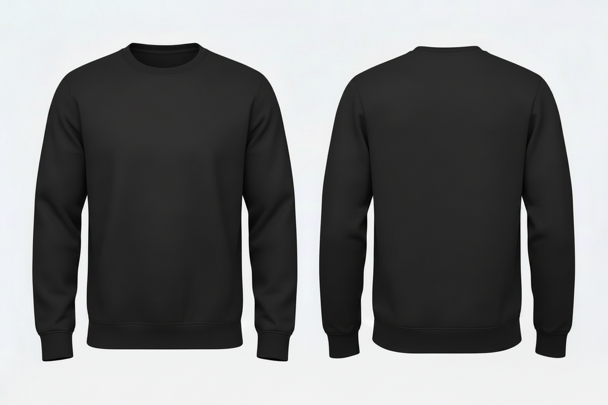 Heren sweatshirt schilders & stukadoors borduren zwart - Fruit of the Loom SC250
