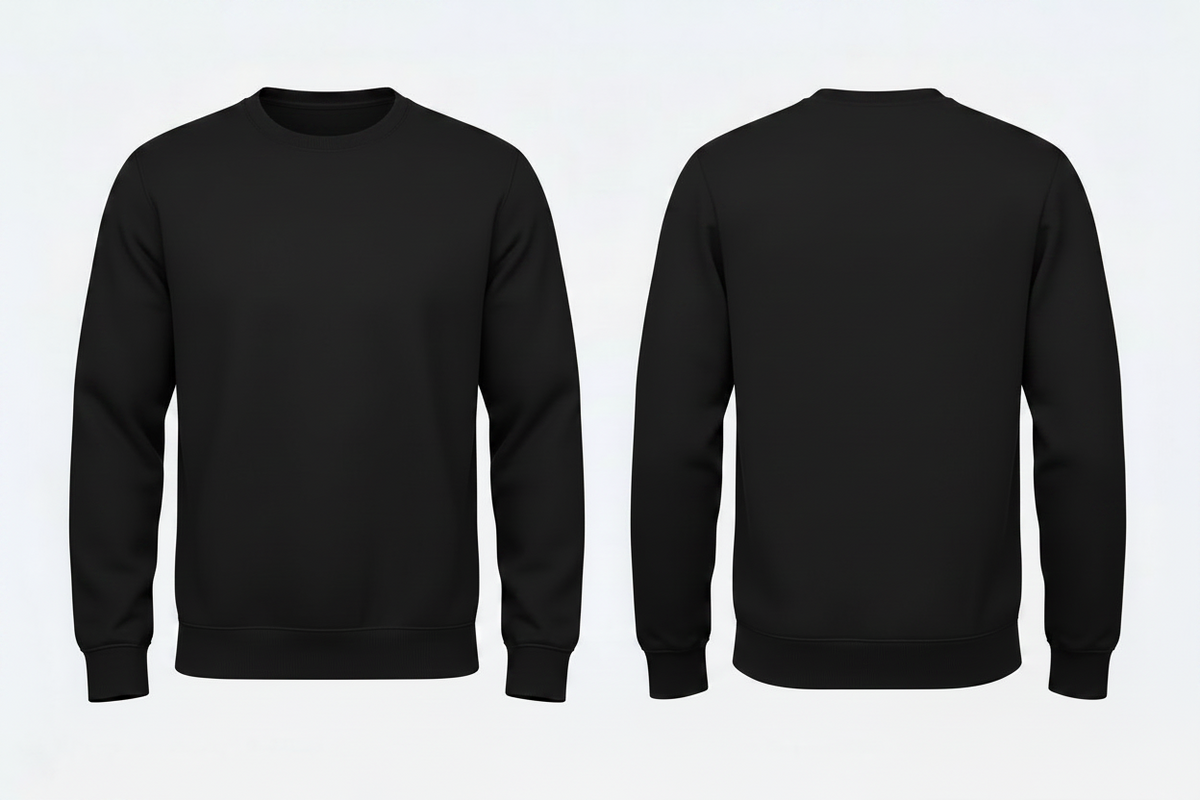 Heren sweatshirt schilders & stukadoors borduren zwart - Radsow UXX03