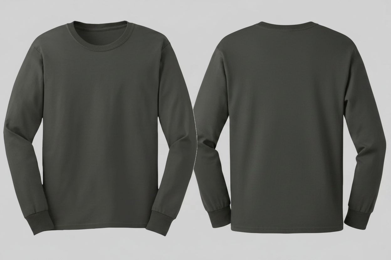Gildan GN186 Ultra Katoen T-shirt Lange Mouw Borduren | 100% Katoen | 205 g/m²