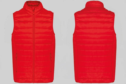 Kariban K6113 Lichte Herenbodywarmer Borduren | 100% Polyamide | Opvouwbaar