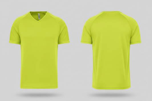 Proact PA476 heren sport t-shirt borduren fluorescerend geel - bedrijfskleding personaliseren Retexa