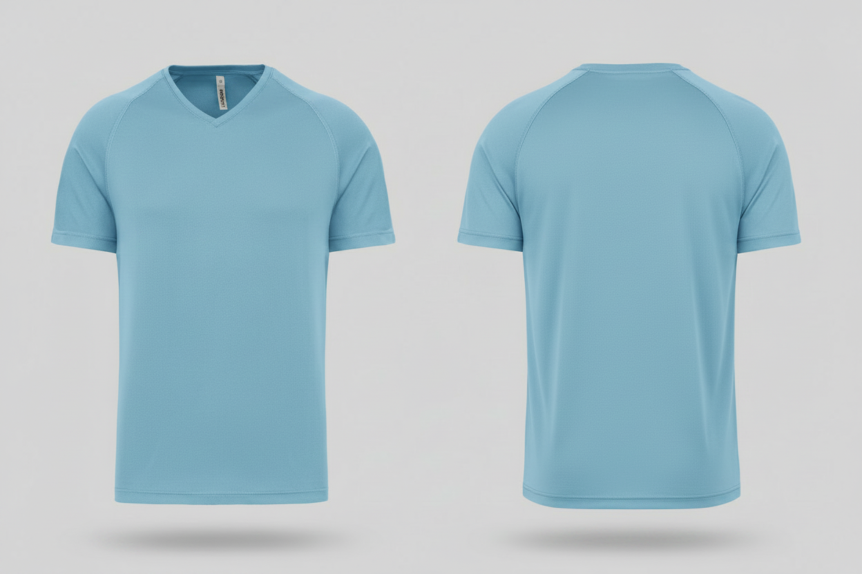 Proact PA476 heren sport t-shirt borduren hemelsblauw - bedrijfskleding personaliseren Retexa