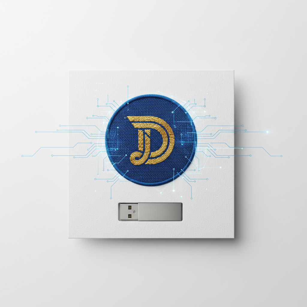 Borduurkaart eenmalig logo inprogrammeren voor borduurmachine