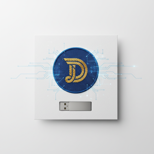 Borduurkaart eenmalig logo inprogrammeren voor borduurmachine