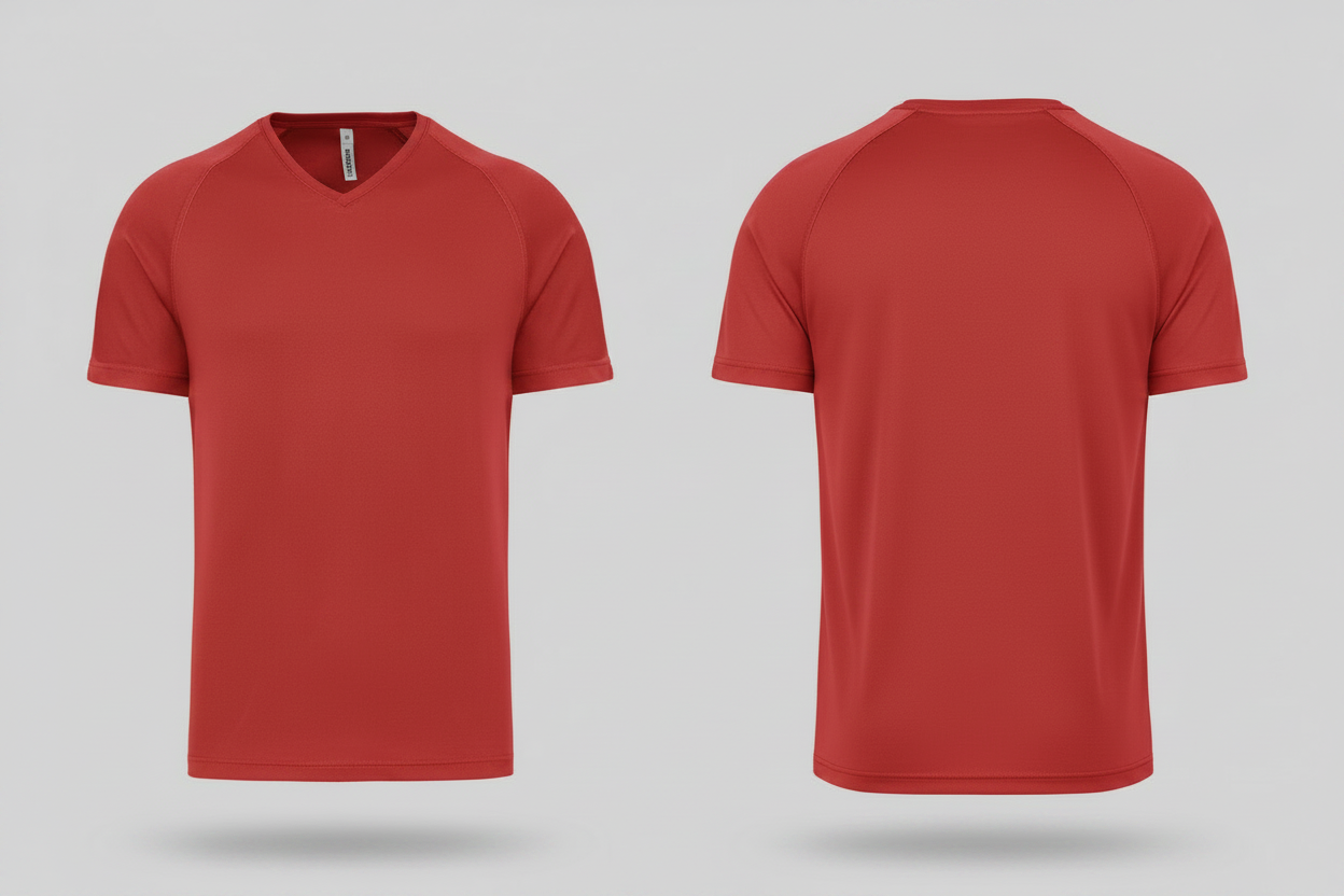 Proact PA476 heren sport t-shirt borduren rood - bedrijfskleding personaliseren Retexa