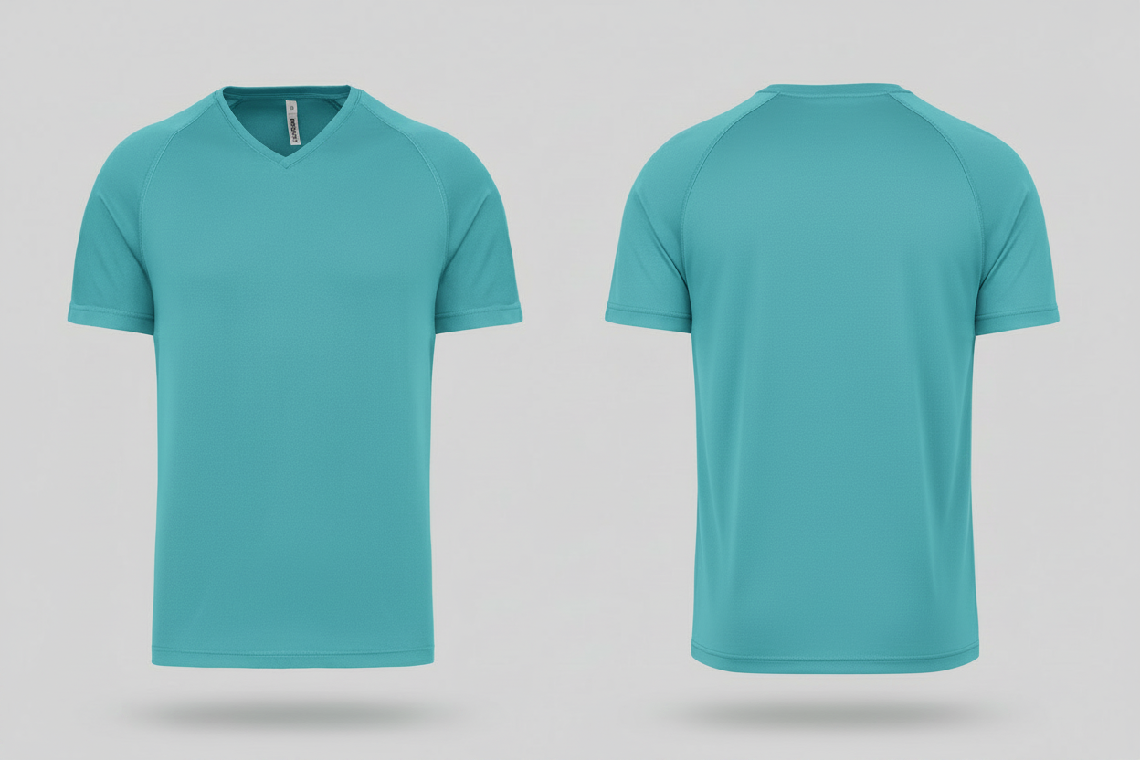 Proact PA476 heren sport t-shirt borduren aqua blauw - bedrijfskleding personaliseren Retexa