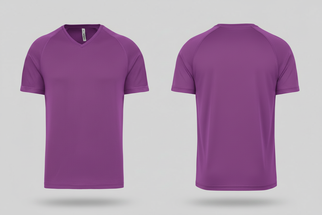 Proact PA476 heren sport t-shirt borduren violet - bedrijfskleding personaliseren Retexa