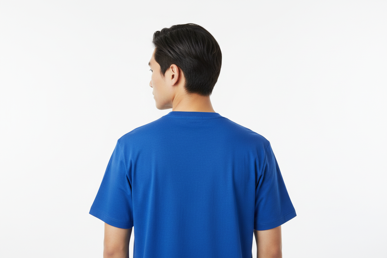B&C BC03T heren t-shirt koningsblauw achterkant