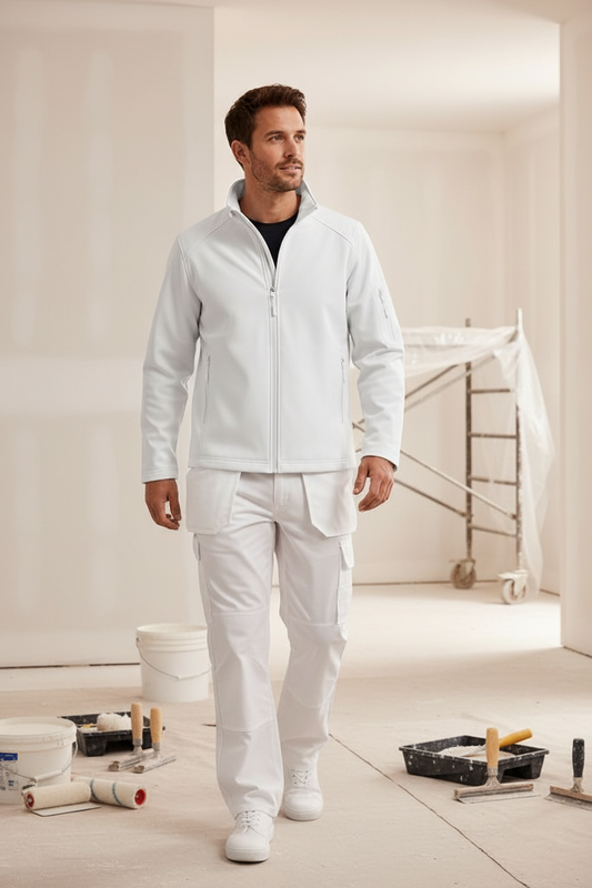 Kariban K401 Heren Softshell Jas Schilders & Stukadoors Borduren | Polyester | 300 g/m²