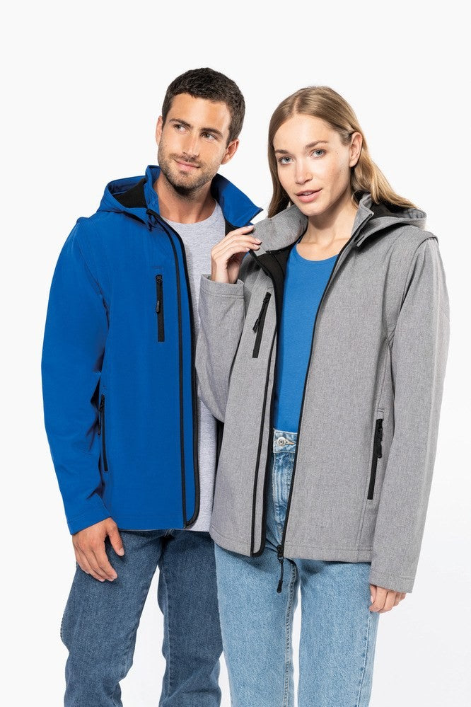 Kariban K422 Unisex Softshell Jas Borduren | 95% Polyester / 5% Elastaan | 3-laags