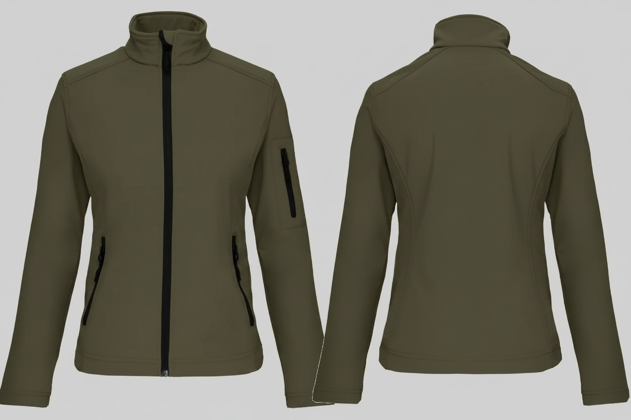 Kariban K400 Dames Softshell Jas Borduren | Polyester | 300 g/m²