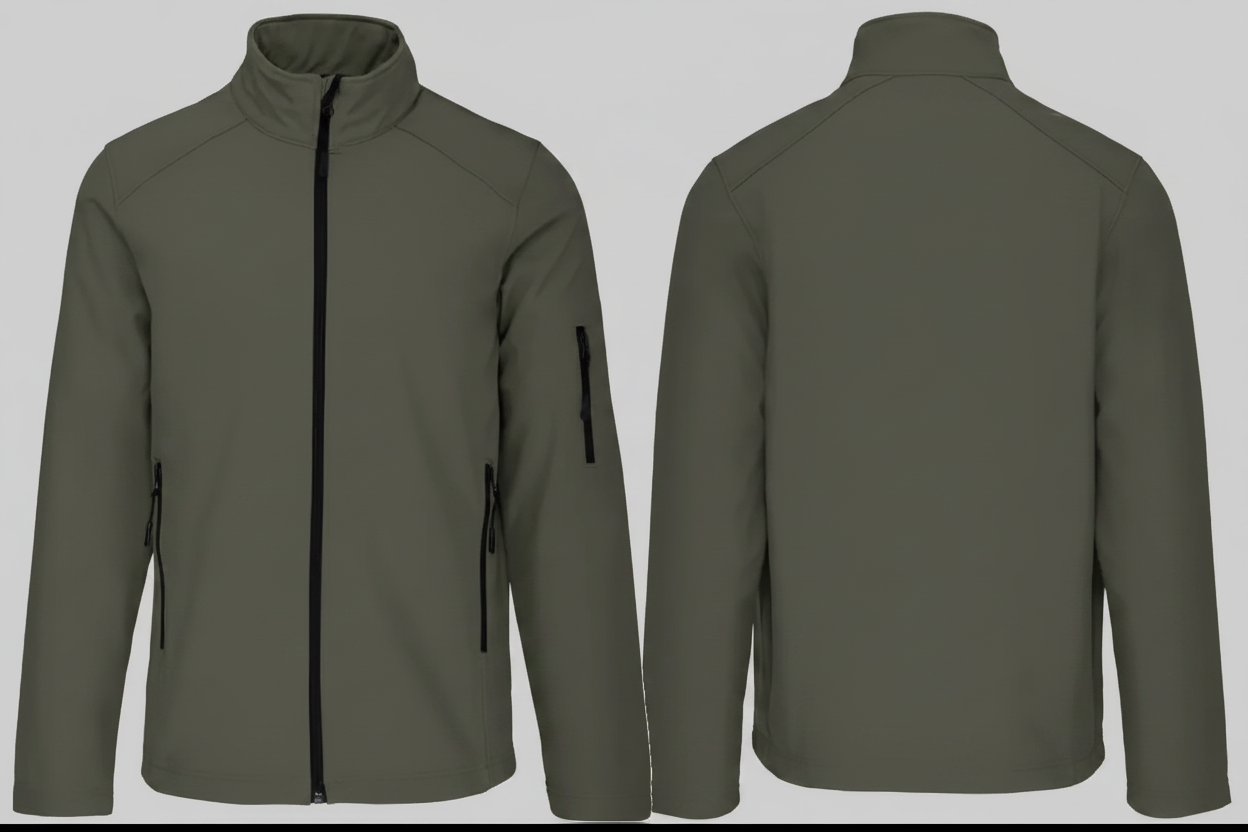 Kariban K401 Heren Softshell Jas Borduren | Polyester | 300 g/m²