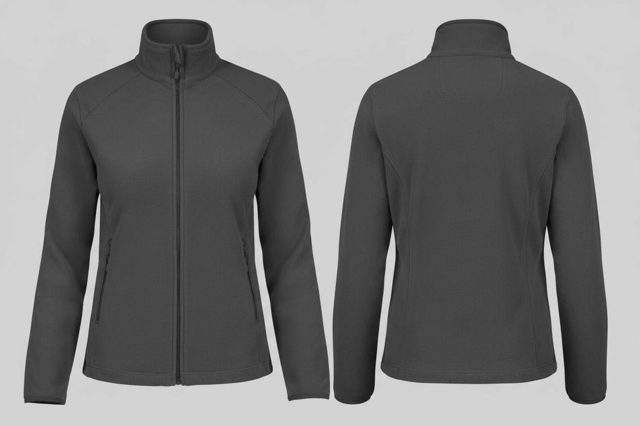 Kariban K907 Maureen Dames Fleece Met Rits Borduren | Polyester | 280 g/m²
