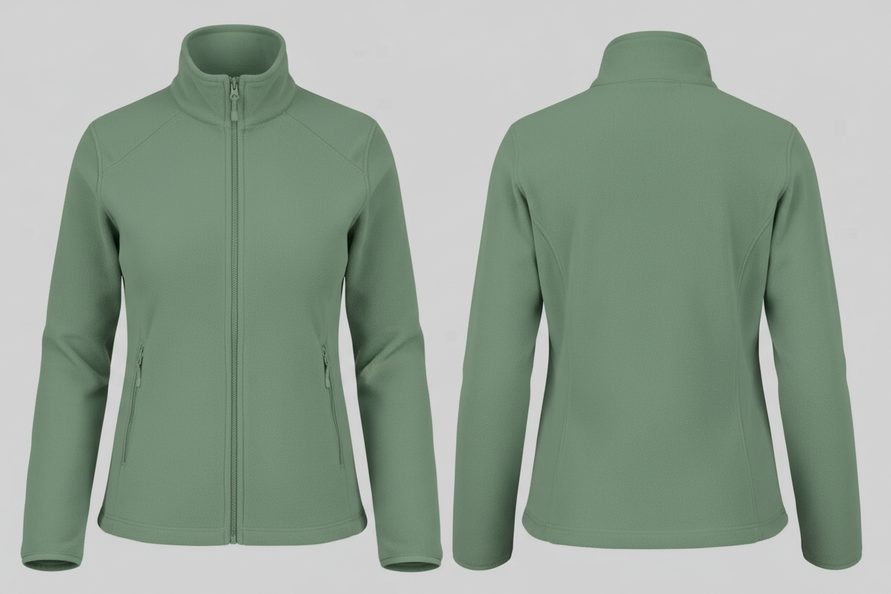 Kariban K907 Maureen Dames Fleece Met Rits Borduren | Polyester | 280 g/m²