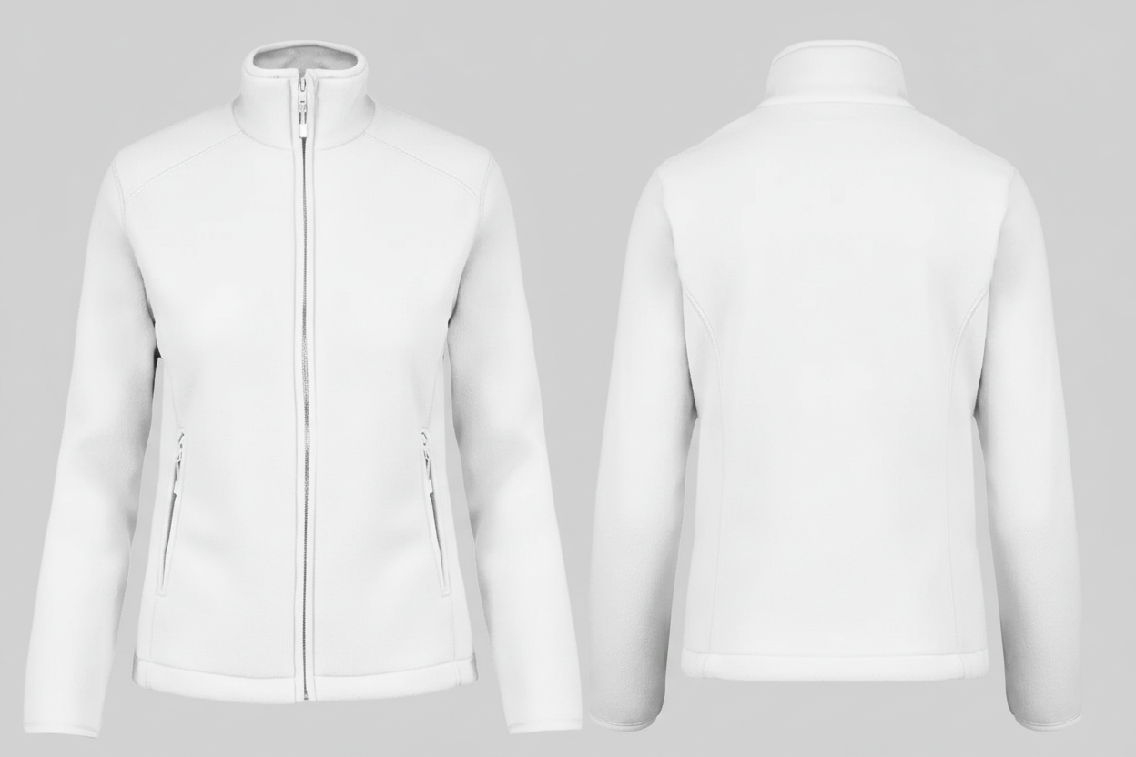 Kariban K907 Maureen Dames Fleece Met Rits Borduren | Polyester | 280 g/m²