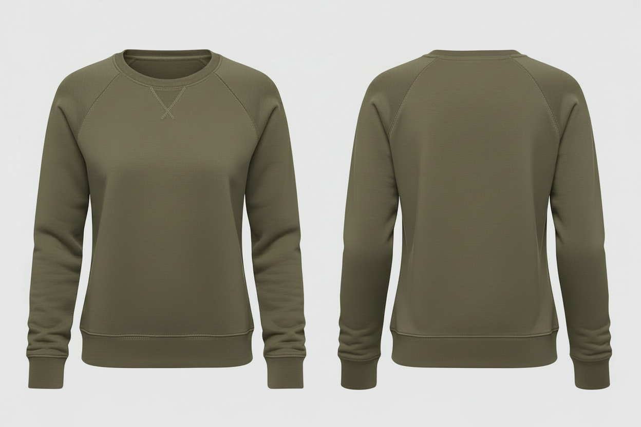 B&C BCW01Q Dames Sweatshirt Borduren | 280 g/m²