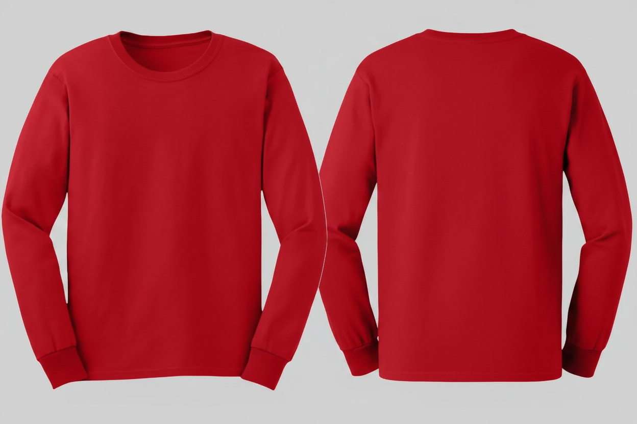 Gildan GN186 Ultra Katoen T-shirt Lange Mouw Borduren | 100% Katoen | 205 g/m²
