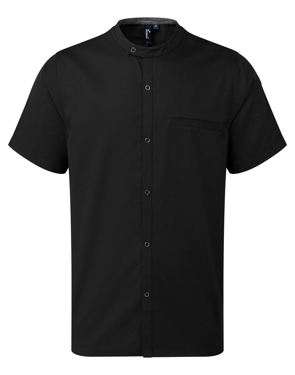Koksjas korte mouwen borduren - Premier PR904