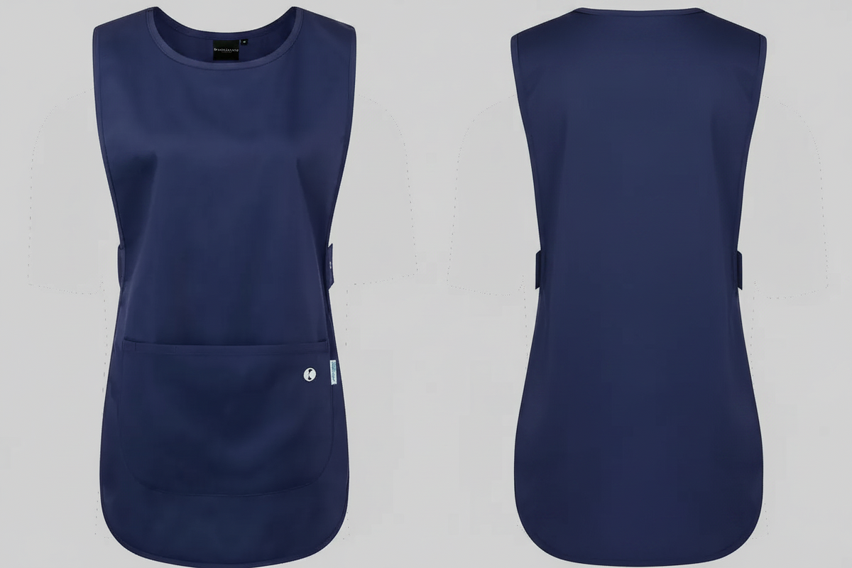 Karlowsky kyks64 pull-over tuniek borduren koningsblauw - Karlowsky KY064