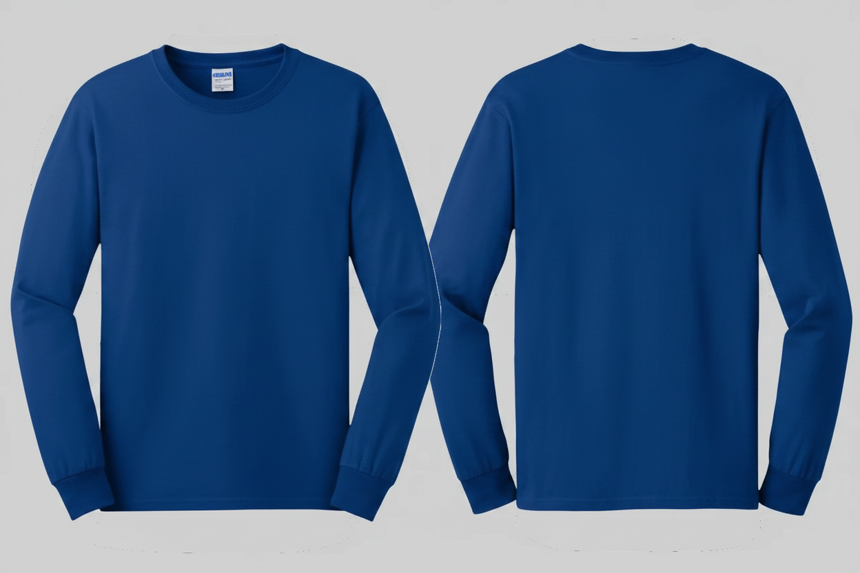 Gildan GN186 Ultra Katoen T-shirt Lange Mouw Borduren | 100% Katoen | 205 g/m²
