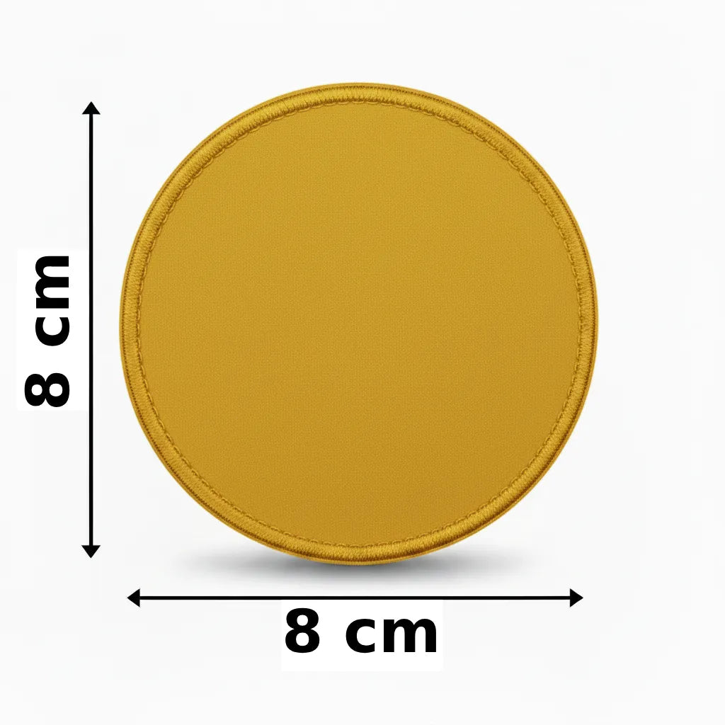 Rond 8x8cm embleem borduren