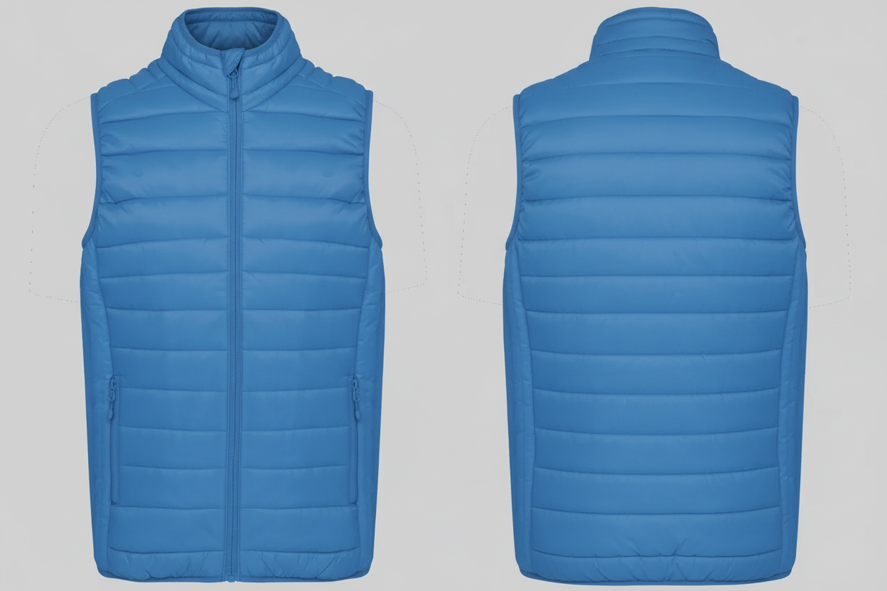 Kariban K6113 Lichte Herenbodywarmer Borduren | 100% Polyamide | Opvouwbaar