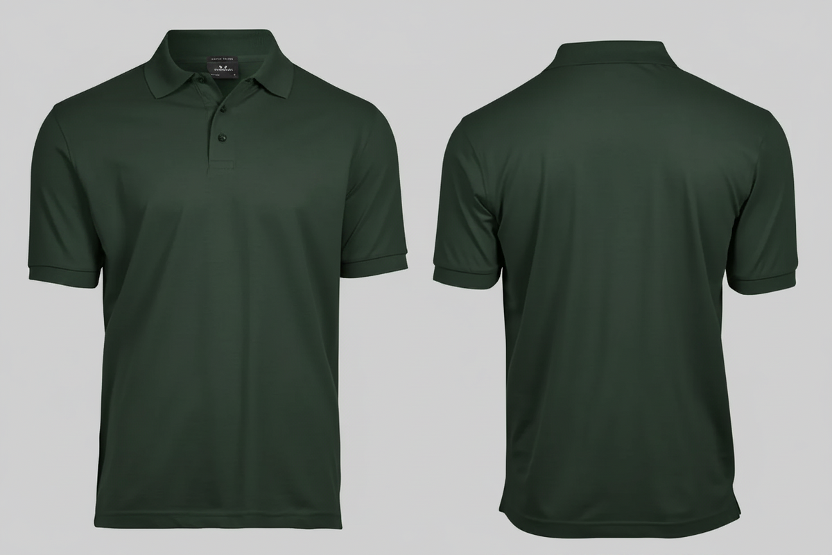Luxe stretch polo agrarisch & groenvoorziening borduren diepgroen - Tee Jays TJ1405