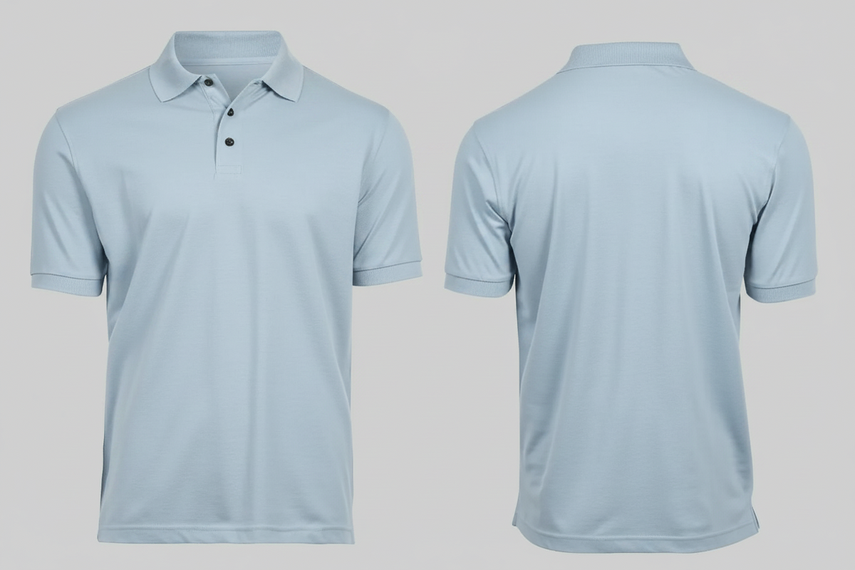 Luxe stretch polo agrarisch & groenvoorziening borduren ijsblauw - Tee Jays TJ1405