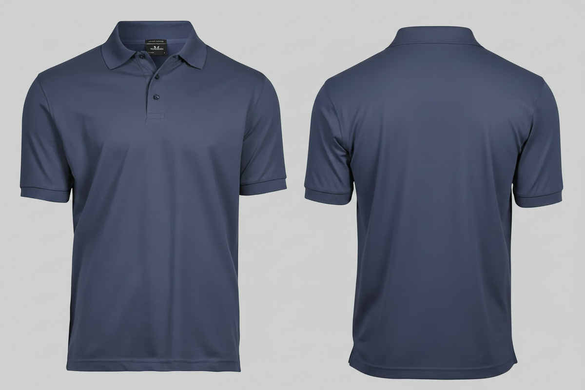 Luxe stretch polo agrarisch & groenvoorziening borduren indigo blauw - Tee Jays TJ1405