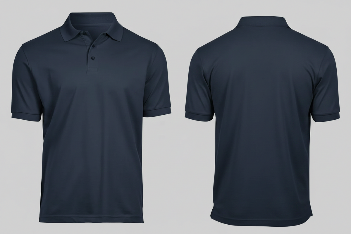 Luxe stretch polo agrarisch & groenvoorziening borduren marine - Tee Jays TJ1405