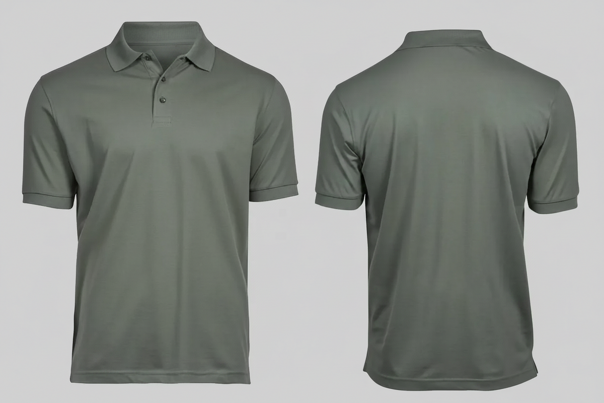 Luxe stretch polo agrarisch & groenvoorziening borduren sage - Tee Jays TJ1405