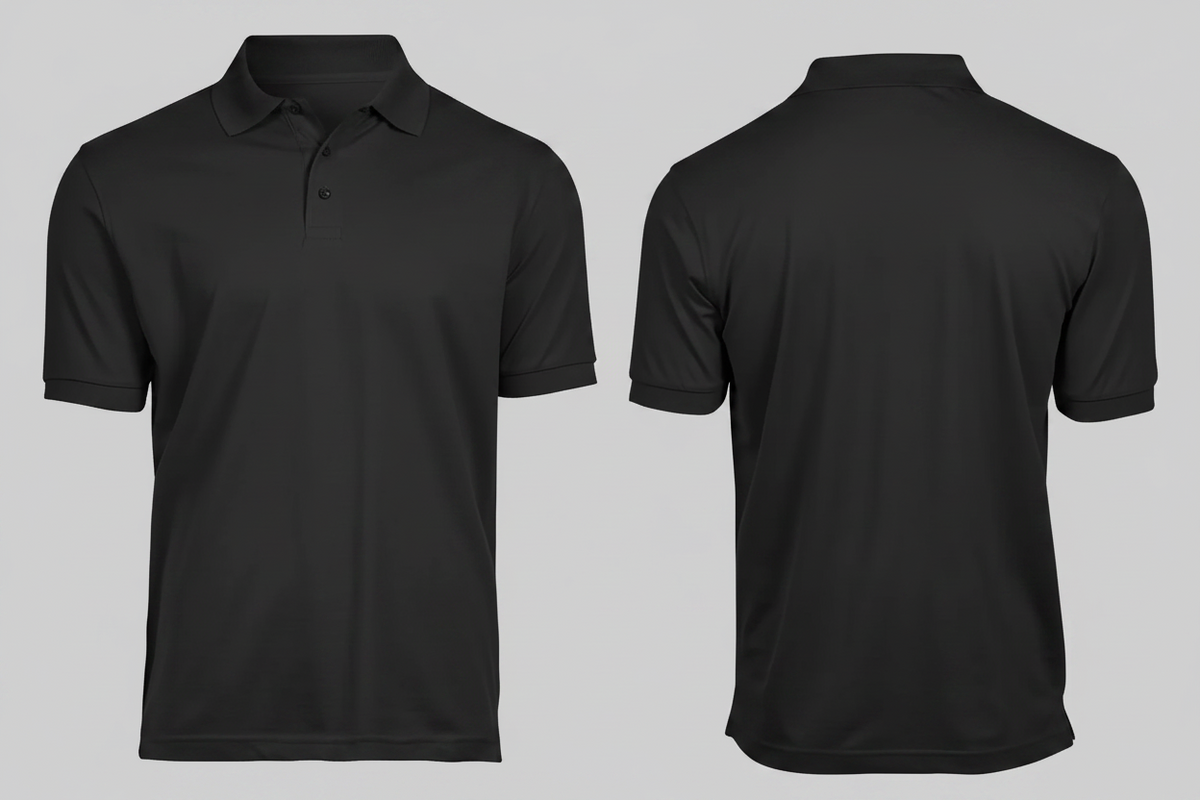 Luxe stretch polo agrarisch & groenvoorziening borduren zwart - Tee Jays TJ1405