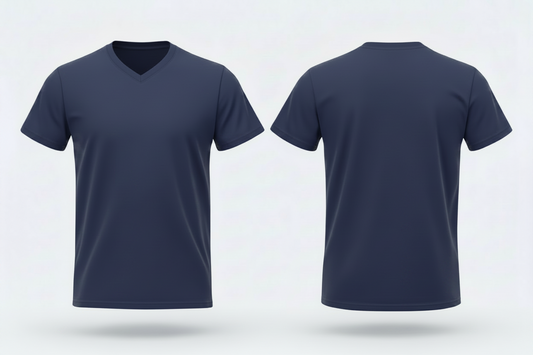 B&C BC044 Organisch Katoenen V-hals T-shirt Borduren | 140 g/m²