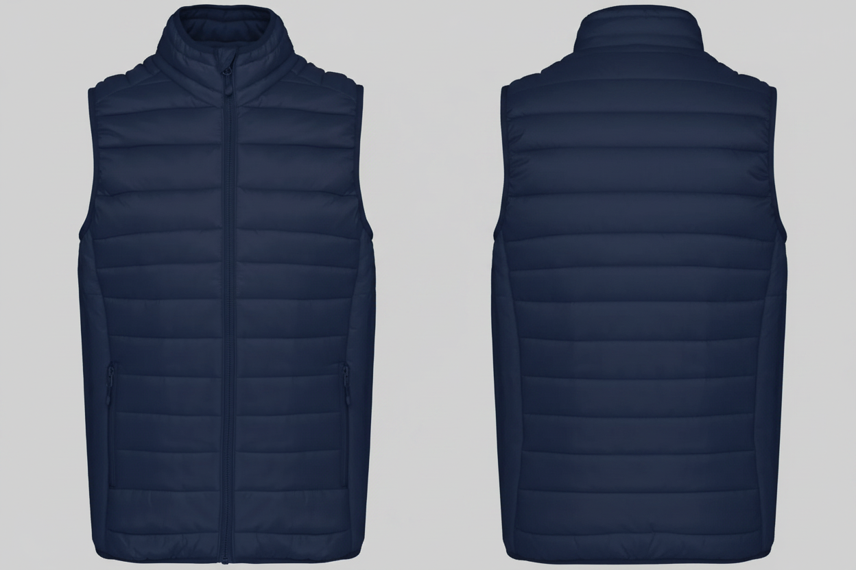 Kariban K6113 Lichte Herenbodywarmer Borduren | 100% Polyamide | Opvouwbaar