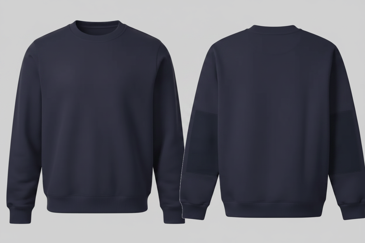 B&C Pro CGWUC20 Comfortabele Robuuste Sweater Met Versterkte Details Borduren | Katoen-Polyester | 280 g/m²