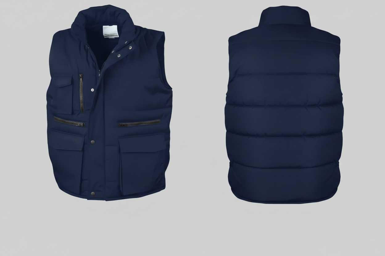 Result R127A Weerbestendige Recyclebare Bodywarmer met Zakken Borduren | 180 g/m²