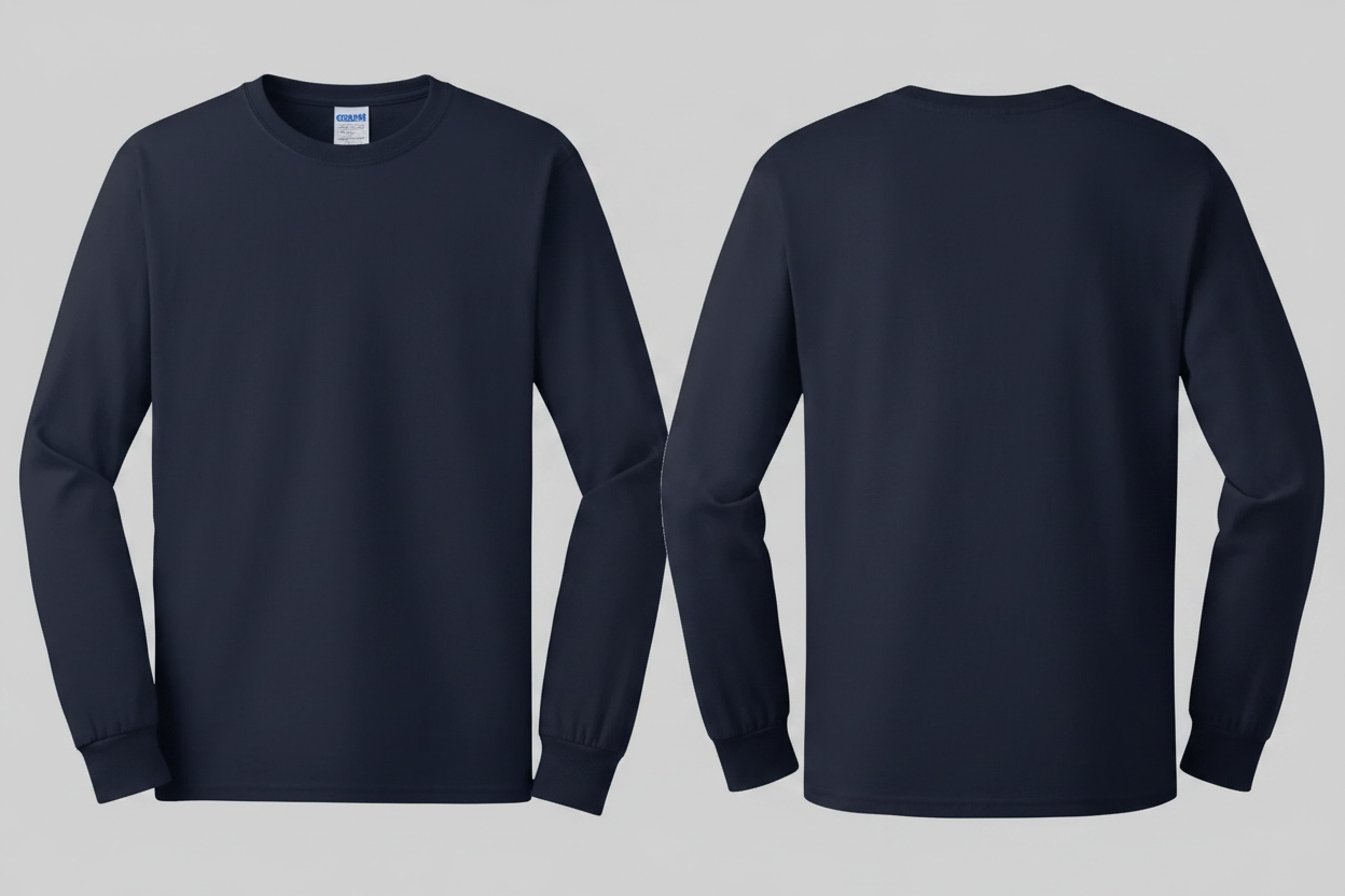 Gildan GN186 Ultra Katoen T-shirt Lange Mouw Borduren | 100% Katoen | 205 g/m²