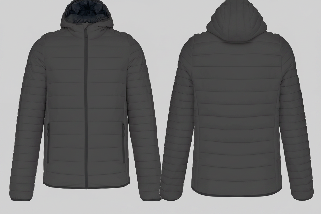 Kariban K6110 Lichte Herenjas met Capuchon Borduren | 100% Polyamide