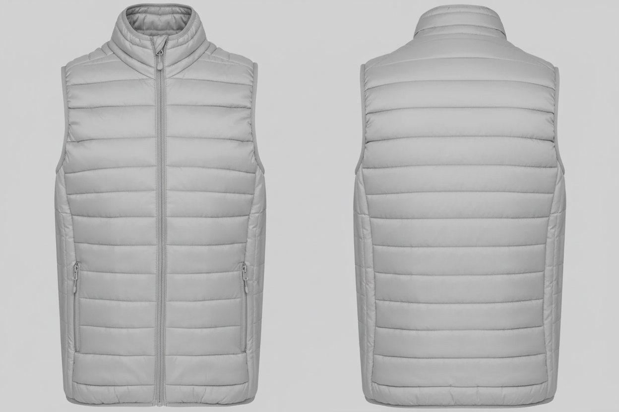 Kariban K6113 Lichte Herenbodywarmer Borduren | 100% Polyamide | Opvouwbaar
