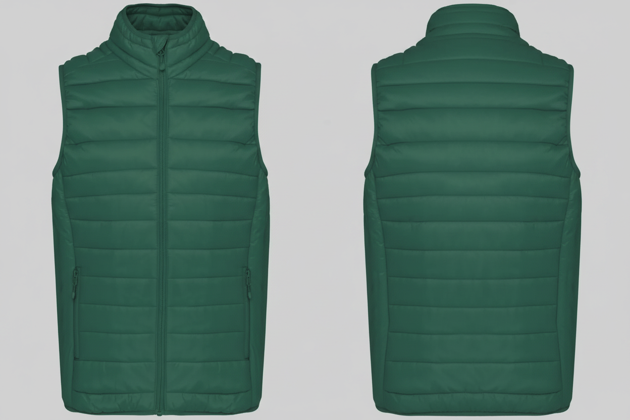 Kariban K6113 Lichte Herenbodywarmer Borduren | 100% Polyamide | Opvouwbaar