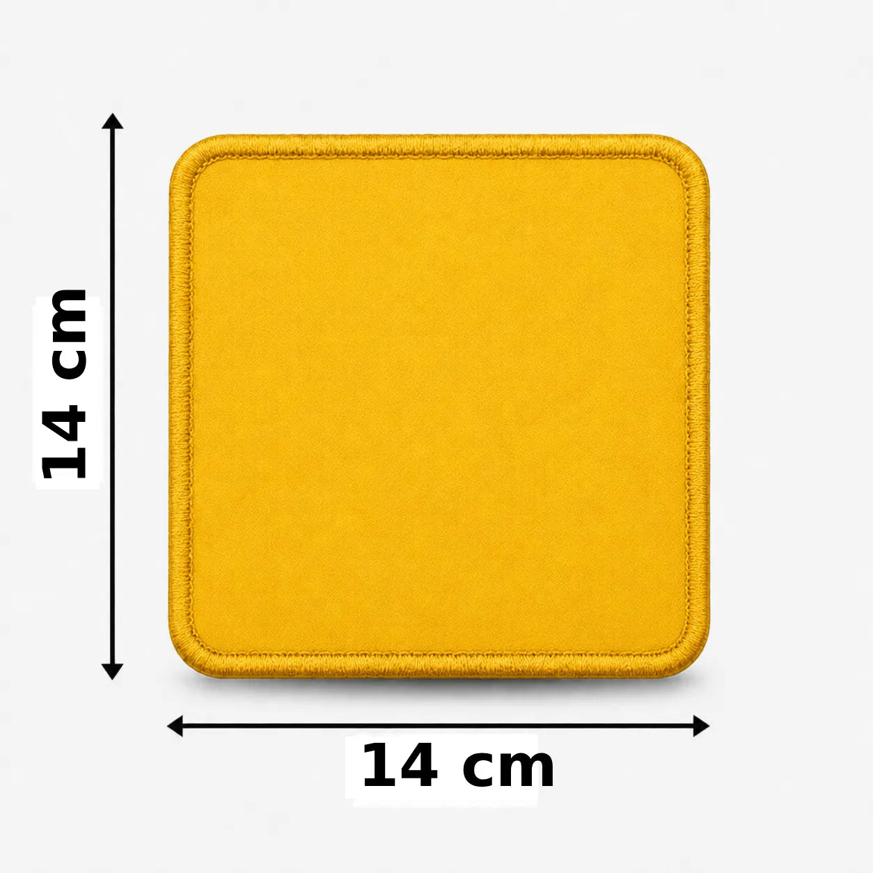 Vierkant 14x14cm embleem borduren