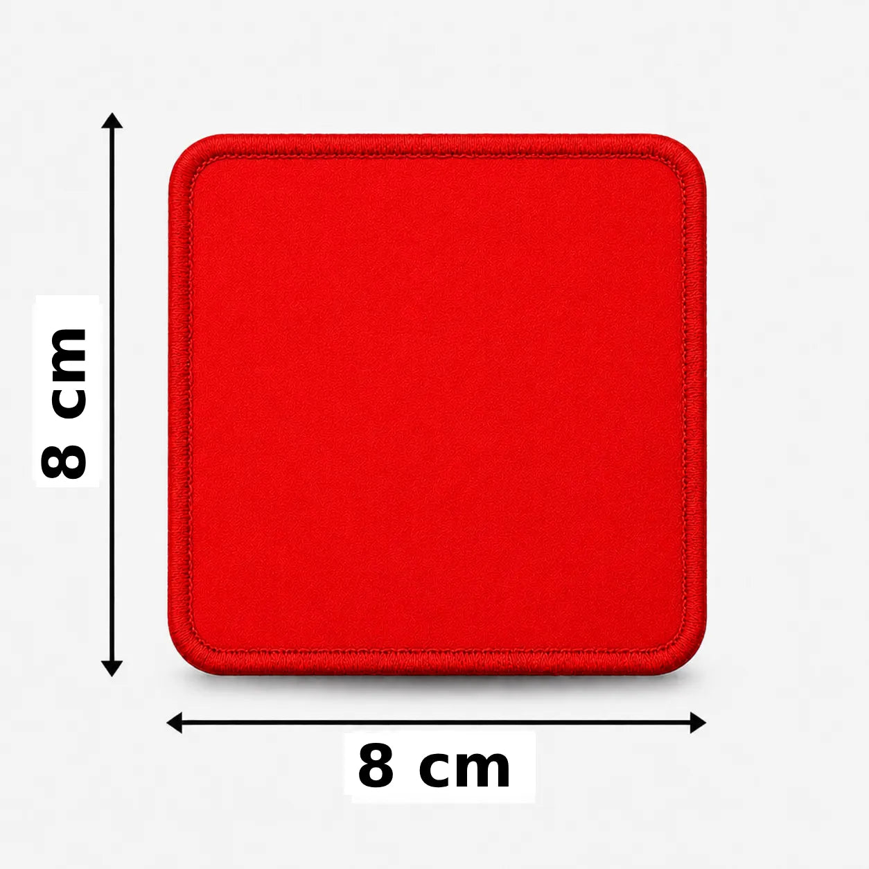 Vierkant 8x8cm embleem borduren