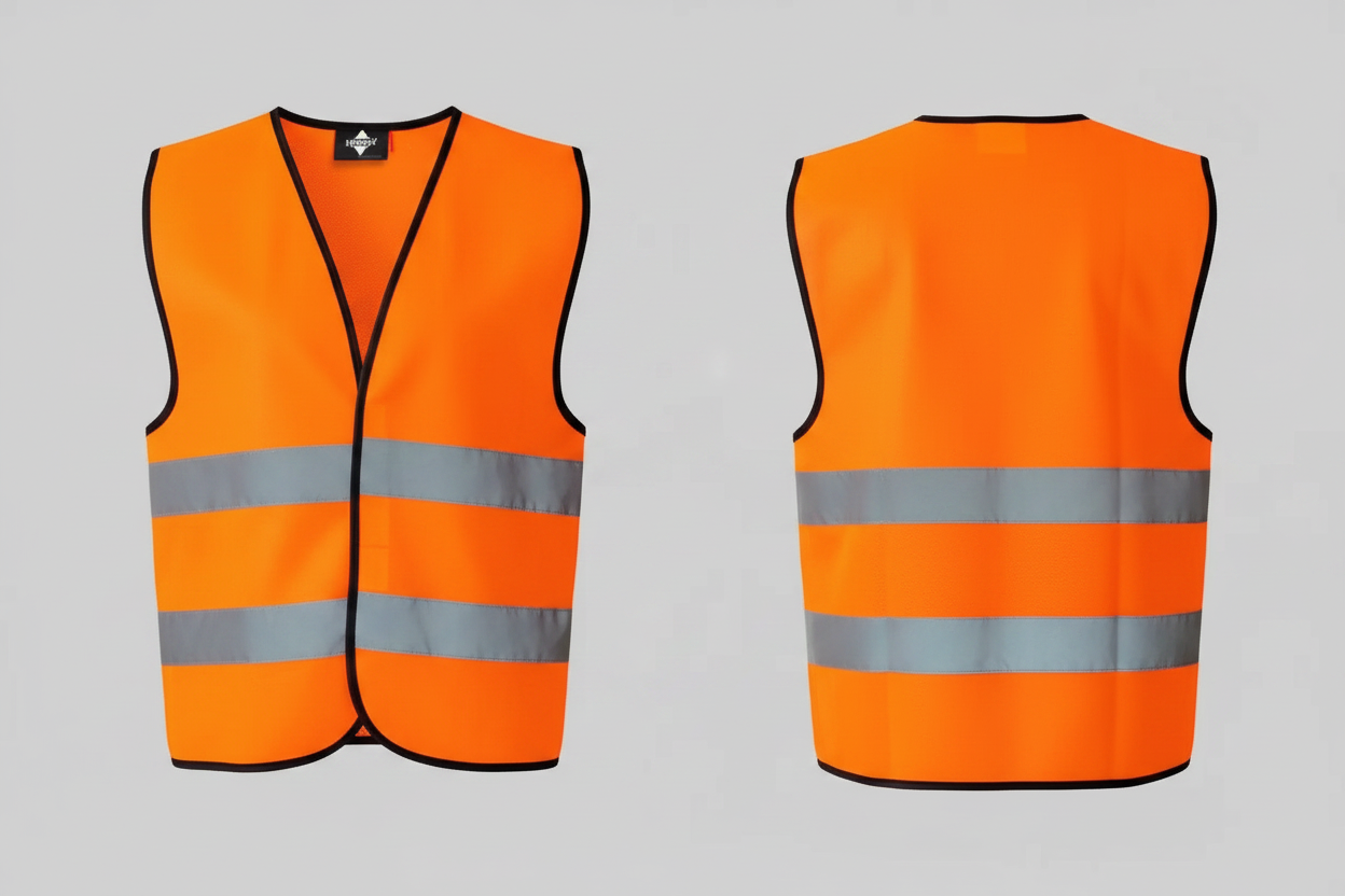 Korntex KX218 Reflecterende Veiligheidsvest Met Klittenbandsluiting Borduren | 100% Polyester | 140 g/m²