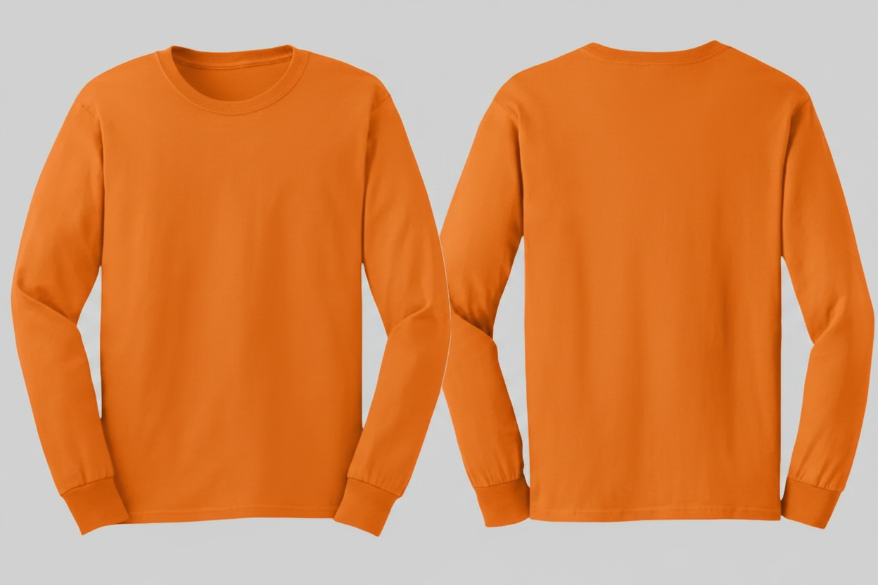 Gildan GN186 Ultra Katoen T-shirt Lange Mouw Borduren | 100% Katoen | 205 g/m²