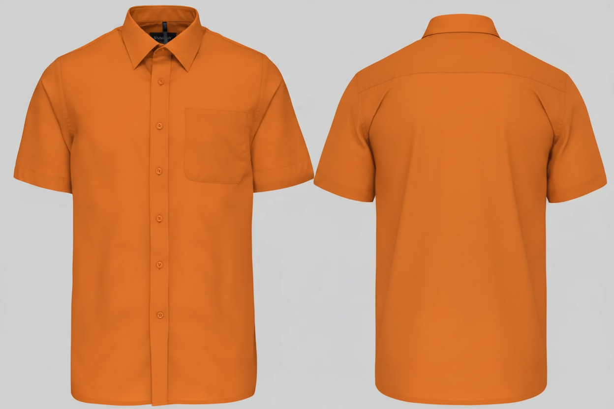 Kariban K551 ACE Heren Overhemd Korte Mouwen Borduren | Polykatoen Poplin | 110 g/m²