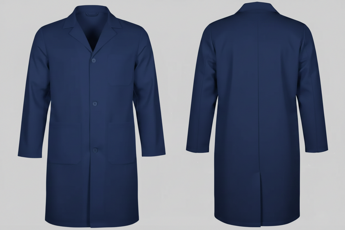 Valento btvaloa laboratoriumjas load borduren orion navy blue - Valento BT004