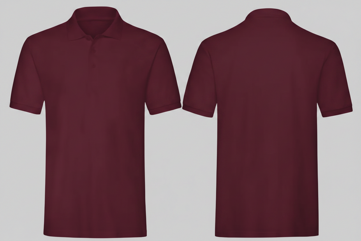 Premium polo schilders & stukadoors borduren bourgondië - Fruit of the Loom SC385